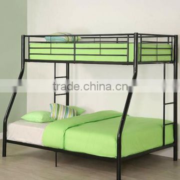 Black twin metal bunk kids bed