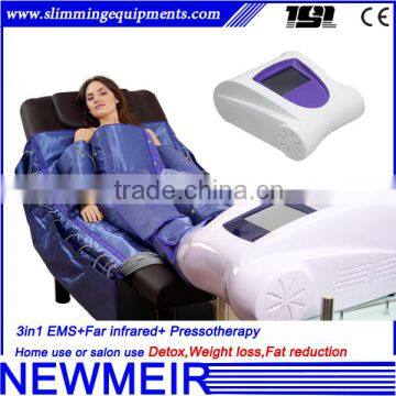 Professional ems far infrared air pressure pressotherapy detox slimming machine