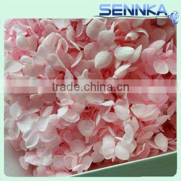 Wedding flower arrangements inartificial pink hydrangea natural preserved flower