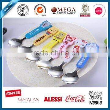 Good Look Baby Cutlery With Lovely Cartoon Injection Plastic Handle
