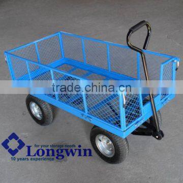 Wheelbarrow wagon extendable firewood rack garden trolley