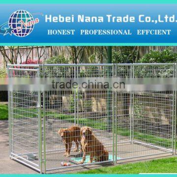 metal tube dog kennel / chain link dog kennels with top cover