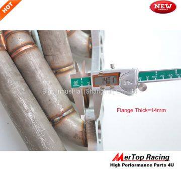 Mertop 3mm Thick Schedule 40 T4 Supra 2JZGTE 2JZ-GTE 2JZ GTE Equal Length T4 Turbo Manifold +44mm V Band Wastegate photo-2