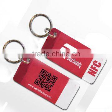 OEM Factory Supply RFID NFC epoxy sticker keychain key card for Hotel Access Control