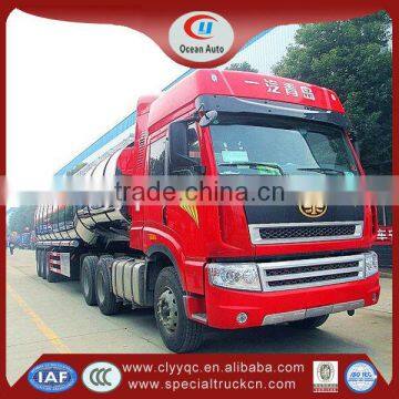 3 alxes 40000 liters Milk transportation semi trailer truck