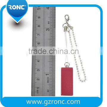 Sliver Keychain Cell Phone Accessory Brown Leather 32GB USB Flash Drive photo-3