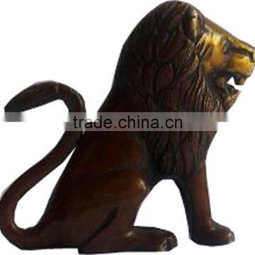 outdoor lion statues