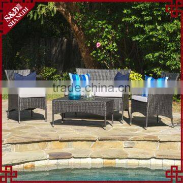 S&D 2016 Popular PE Rattan wicker garden furniture outdoor furniture