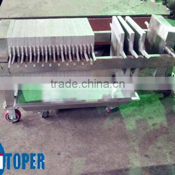 stainless steel filter press with for food