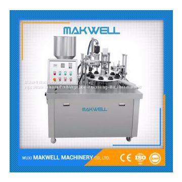 SEMI-AUTOMATIC PLASTIC TUBE FILLING SEALING MACHINE