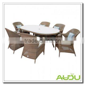 Audu Sussex 6 Seat Oval 180*110CM Dining Set