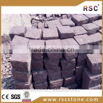 Kerb and paving stone flamed granite;paving stone flame granite;granite paving stone