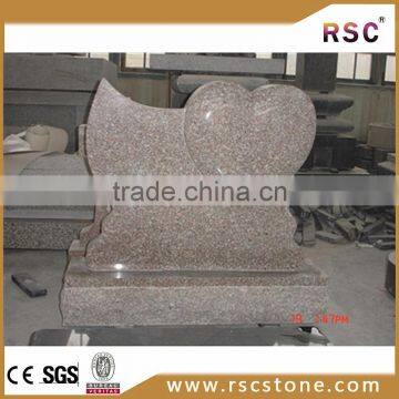 Red granite mini tombstone