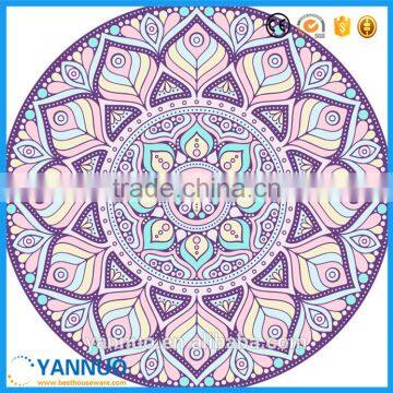 Custom Large Round Donut Beach Towel Printed Cotton Sunscreen Shawl Beach Mat photo-3