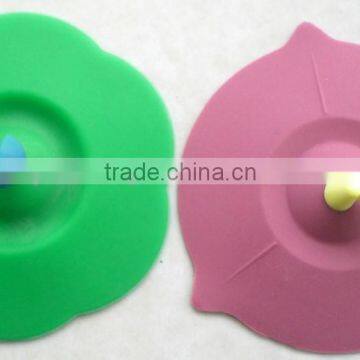Leaf Shape With Bracket High Temperature Insulation Silicone Coffee Cup Lid photo-3