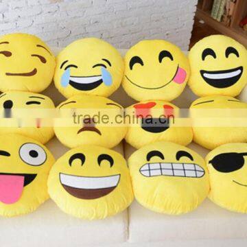 2015 Promtion Gift Smiley Emoticon Custom Printing Decorative Cute Emoji Cushion Custom Whatsapp Plush Pillow Emoji photo-2