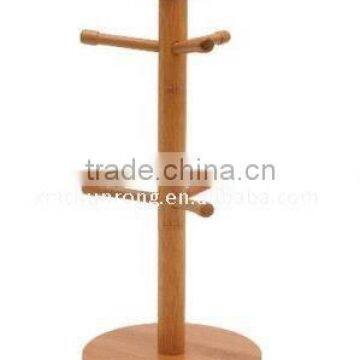 Bamboo/WOOD Mug Tree/cup Holder/rack photo-3