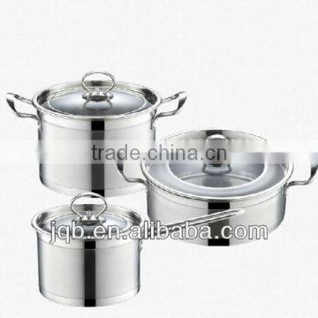 6pcs cookware set stainless steel cooking pot set