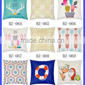 Wholesale 100% Cotton Woven Printed Fabric Towel Pillow Case Plain Cotton Throw Pillow Cover photo-4