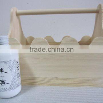 Lightweight Handmade Wooden Wine Bottle Holder Basket Wholesale photo-5