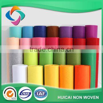 Needle punched nonwoven hard and soft polyester felt