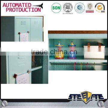 Hanging Clothes Storage Cabinet 2 Door Steel Locker Wardrobe photo-5