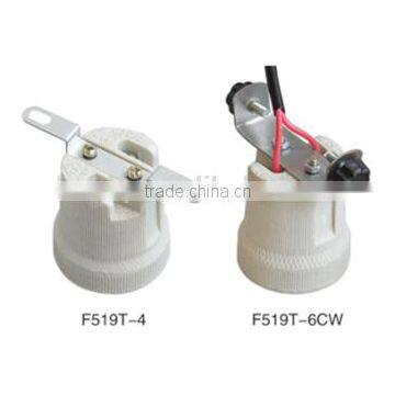 E27 Edison Screw Shell Ceramic Cap Lampholder Socket Lamp Holder With Bracket photo-6