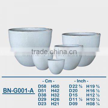 GLAZED CERAMIC OUTDOOR POT BN-G001 photo-6