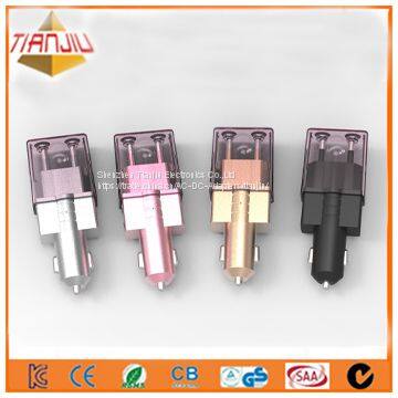 Wall and Car 2 in 1dual USB Mini Car Charger photo-2