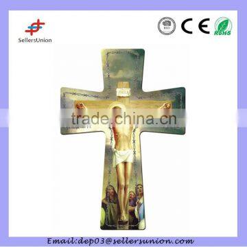 Ceramic Jesus Wall Cross Ornament Hanging photo-2