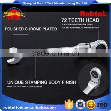 10mm Ratchet Wrench Flexible Head Gear Spanner Combination Torque Chrome Vanadium Auto Repair Two Way photo-3