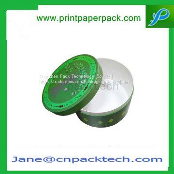 Custom Color Printed Fancy Round Box Tube Paper Boxes Flower Cosmetic Box