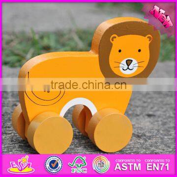 2017 New Products Kids Lion Car Toy Wooden Toy Plans W04A320 photo-3