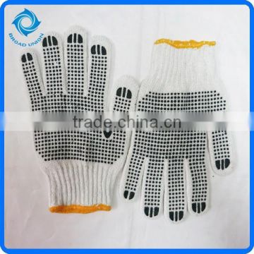 Gloves Working With PVC Dots Cotton Knitted Gloves