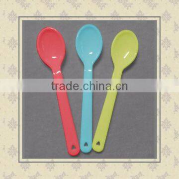 Customized your own cande color high quality plastic spoons for kids children 2015 new product promotion