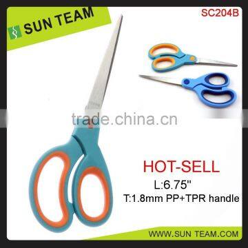 SC204B 6-3/4"stainless steel office scissor with soft grip handle