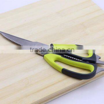 Stainless Steel Heavy Duty Checkered Chef Multifunction Kitchen Scissors photo-2