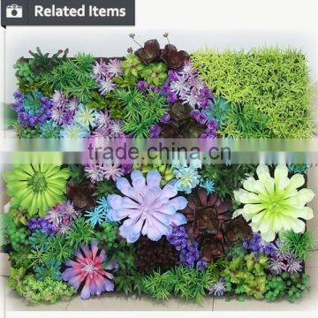 High Quality Artificial Succulents Vertical Garden Green Wall photo-2