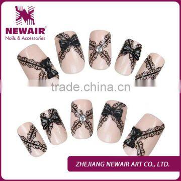 One Sale---3D Lace Design&Stone Decoration Nail Art Tips