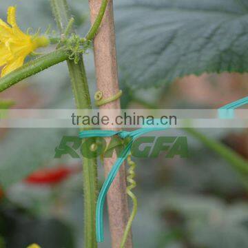2.6mm x 15cm Green Pvc Plastic Plant Twist Tie for Gardening photo-6