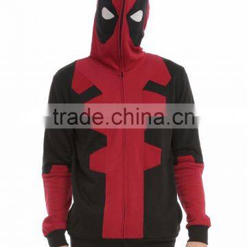 customized Deadpool costume hoodie / dead pool men hoodie