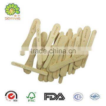 hot stamped logo branding wooden ice cream sticks