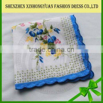 Custom Fancy Printed Embroidery Bandana, Small Handkerchief