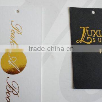 2017 China Custom Swing Tags Gold Stamping Hang Tags photo-5