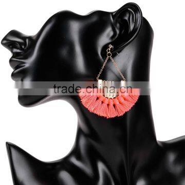 Bohemian Jewelry Colorful Tassel Charms Earrings for Women photo-6