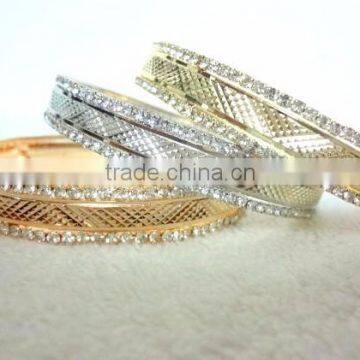 Designer Bangle Sets in Three Tones- Silver,Gold,Copper photo-4