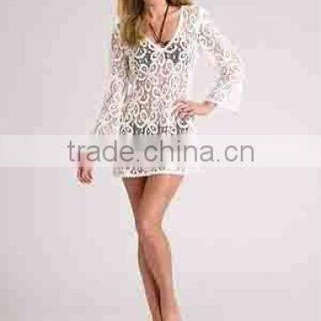 white lace tunic