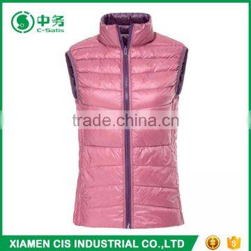 Latest Design Multi Color Reversible Lightweight Women Winter Duck Down Vest photo-2