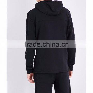 2017 New Fashion Custom Strip Men Hoodies Out Label Long Sleeve Medium Size Drawstring Hoodies Rbbed Panel Sleeve
