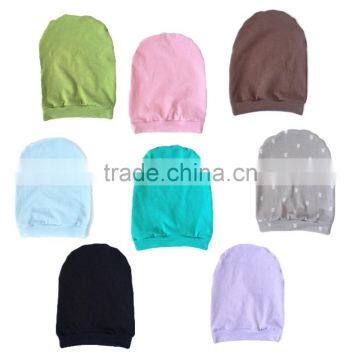 Warm and Comfy One Infant Solid Knitted Beanie Toddle Knot Hat in Color Choice photo-4